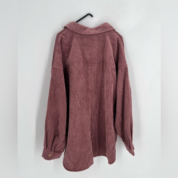 Altar’d State Oversized Corduroy Button Down Shirt Shacket - Picture 7 of 7